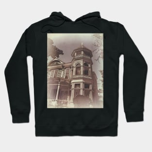 Victorian House Detail In Sepia photograph Hoodie